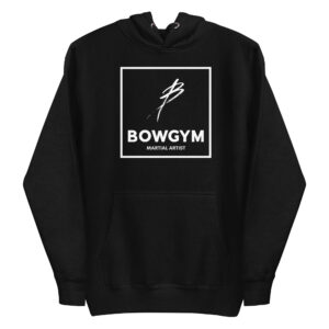 Hoodie Bowgym Martial Artist unissexo logo branco